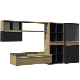 TV Cabinet 3D Object | FREE Artlantis Objects Download